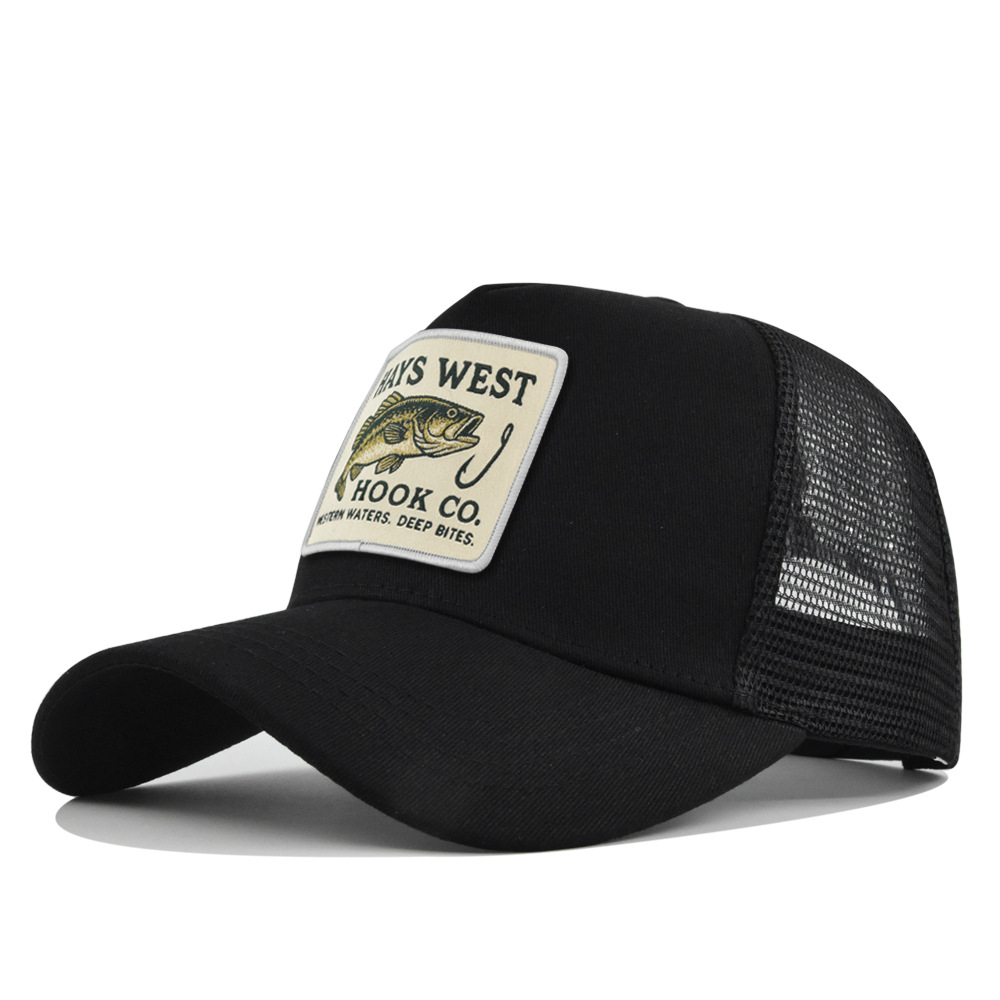 Trucker Cap Mesh - Hochwertige Angel-Baseballkappe mit Stickerei für Männer