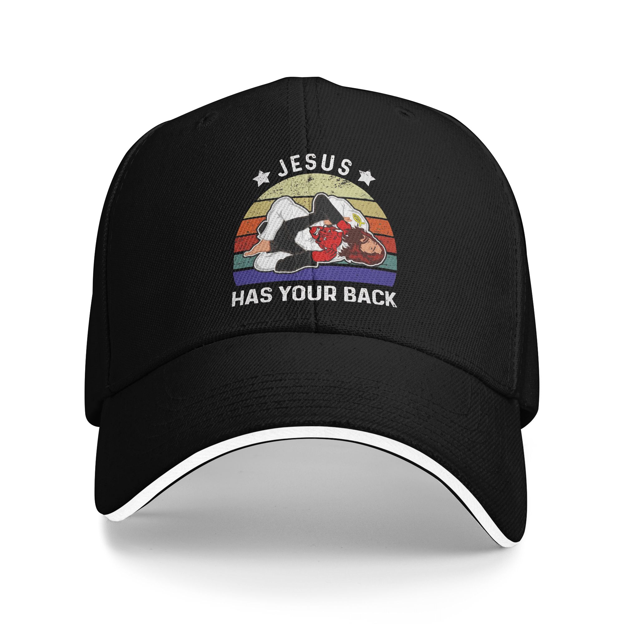 Golf Cap Dad - Jesus hat dich bei sich, Jiu-Jitsu-Kappe