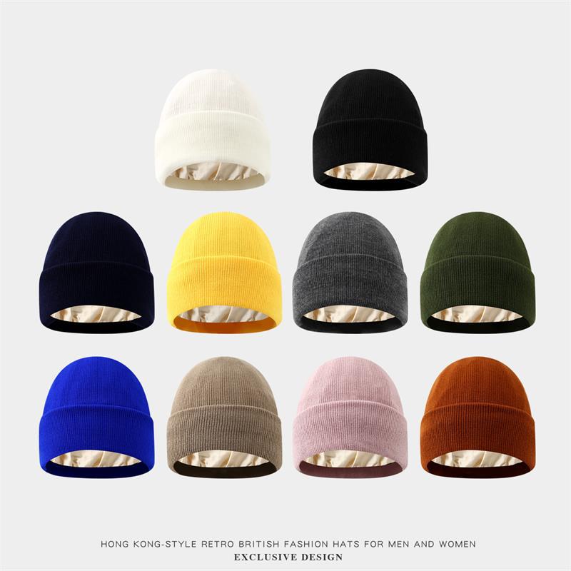 Unisex-Mütze mit Satin-Futter, – Beanie Cuffed Knit Bewertung und Preis