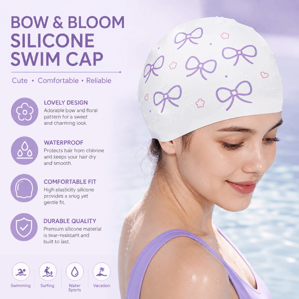 Kreativer Badehut mit Schleife – Swim Hat Silicone Bewertung und Preis
